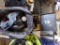Bag of Porter Cable 18 Volt Battery Tools, Saw, Flashlight, Rotozip, NO BAT