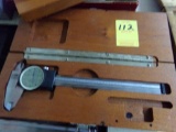 Brown & Sharpe 6'' Dial Caliper with Wood Case
