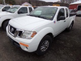 2015 Nissan Frontier SV 4 x 4 Ext. Cab, White, 128,117 Miles, Tool Boxes on