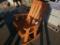 Cedar Stained Adirondack Rocking Chair, UPRIGHT SLAT BAD (4549)