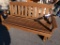 Oak Amish Made 5' Mission Style Glider Bench (4587)