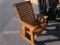Cedar Stained Amish Made  Adirondack Rocking Chair, Horizontal Slat (4550)