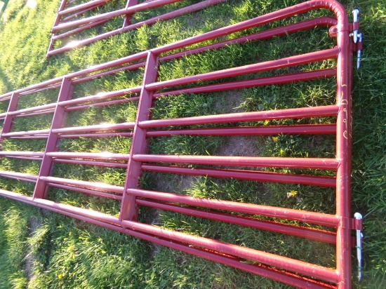 New 16' Red Livestock Gate (5407), New 16' Red Livestock Gate (5408)