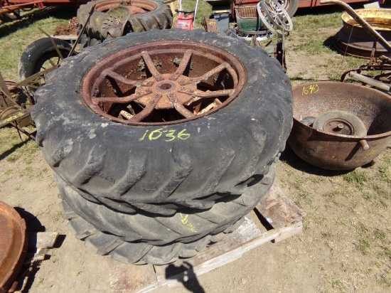 (4) Spoked Rims w/Tires  (6651)