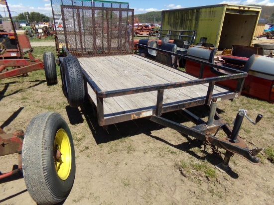 2015 Suretrac 12' Landscape Trailer w/Mesh Gate, Black, RUSTY, Vin #: 5JW1U