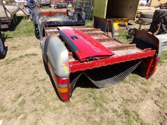 8' Chevrolet Truck Box, Red & Silver  (5872)