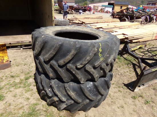 (2) Goodyear Trac Tires  (1660)
