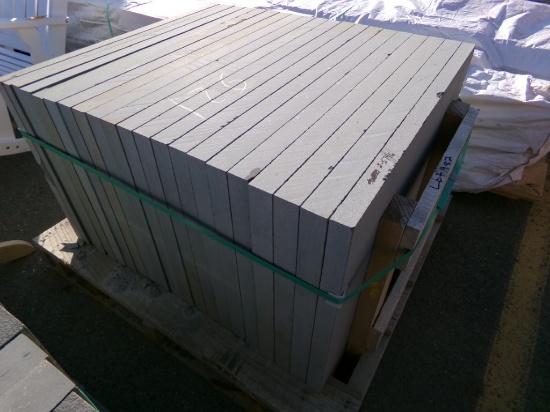 Pallet with 126 Sq. Ft. of 2'' Blue Stone Pattern, 24'' x 36'', Sold by the