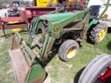 John Deere 650 with 67 Loader, 3 PT, Wheel Weights, 2353 Hrs., Ser.# 023290