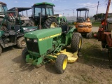 John Deere 850 2 WD Tractor with 72'' Belly Mower, 3970, MISSING 3 PT ARMS