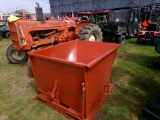 New 2-Yard Dumpster Tipper for Forklift, Red (4388)