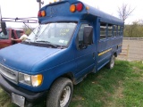2001 Ford Diesel 14 Passenger Bus, Blue, 7.3 Power Stroke, Auto, 177,724 Mi