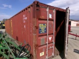 Red 20' Used Storage/Shipping Container, Cont. # GLDU3740491 (5138)