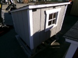 Gray Hand Built Chicken Coop  (5516)