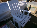 White Painted Amish Made Rocking Chair (4488)
