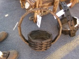 Dark Stained Amish Made Hanging Planter (4569)