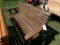 Walnut Amish Roll Back Style 5' Bench (4558)