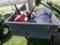 Large Black Yard Cart w/Small Spreader, Small Sprayer, Gas Can  (5885)