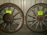 Pair of Wooden Wheels (2982)
