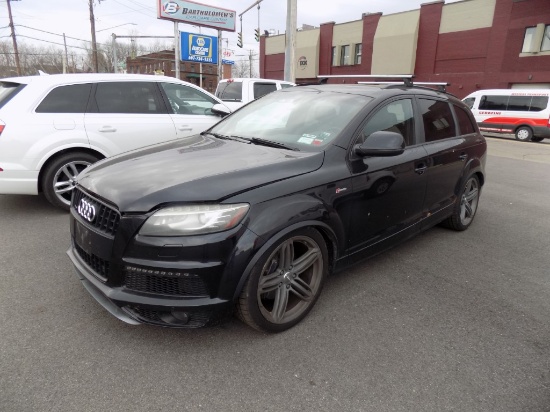 2013 Audi Q7 SUV, Black, Supercharged V6, Auto, Leather, Panoramic Roof, Th