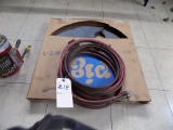 Oxy Acetylene Hoses and Box of Pig Mats for 55 Gal. Drums (Shop Area