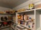 All Food Product in Storage Room, Pasta Sauce, Spices, on Shelves, NOT WIRE