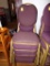 (5) Maroon and Gold Cushioned Dining Chairs (5 X Bid) (Dining Room)