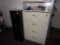 Lateral File Cabinet and Black 4 Drawer File Cabinet (Upstairs)