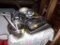 Contents on Top of Table in Back of Attic, Pans, Utensils, Etc. Including T