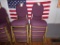 (10) Maroon and Gold Cushioned Dining Chairs (10 X Bid Price) (Pool Room)