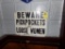 Beware Pick Pockets and Loose Women Tin Sign