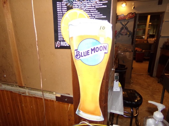 Blue Moon Tin Sign