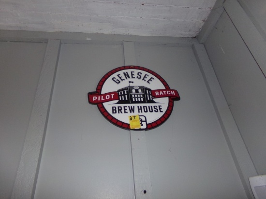 Genesee Pilot Batch Brew House Tin Sign (Pool Room)
