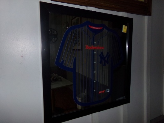 Budweiser Yankees Jersey Mirror (Pool Room)