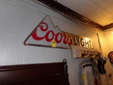 Coors Light Tin Sign (Behind Bar)