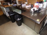 90'' X 36'' L Shaped Stainless Prep Table With Built in Plate Warmers ''Unt