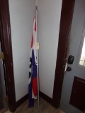 Open Flag on Pole and Bulletin Board, Push Pin Type (EntranceWay)