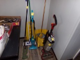 Group of Mops and Vacuums (Dining Room)