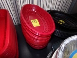 Red Oval Shaped Fast Food Baskets (Dining Room)