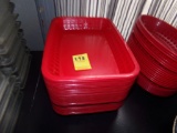 Red Rectangular Shaped Fast Food Baskets (Dining Room)