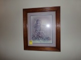 (3) Framed Pictures in Hallway (Upstairs)