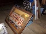 Leather Georgetown Inn Painting and Group of Old Window Shutters (Attic)