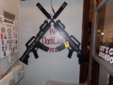 AR15 We Don't Call 911 Steel Cut Out Sign (Behind Bar)