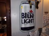Blue Light Light Up Sign (Behind Bar)
