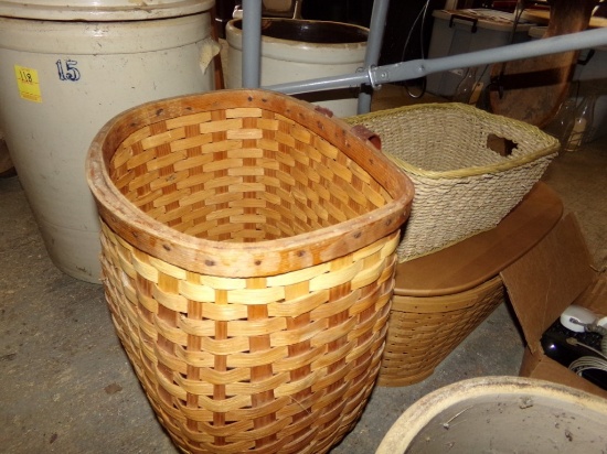 Group of (3) Wicker Baskets (Garage)