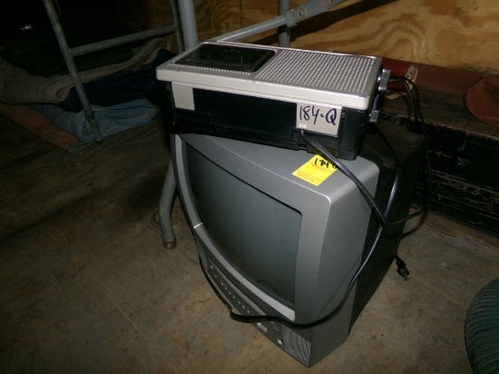 Small Tube TV and a Radio (In Trailer)
