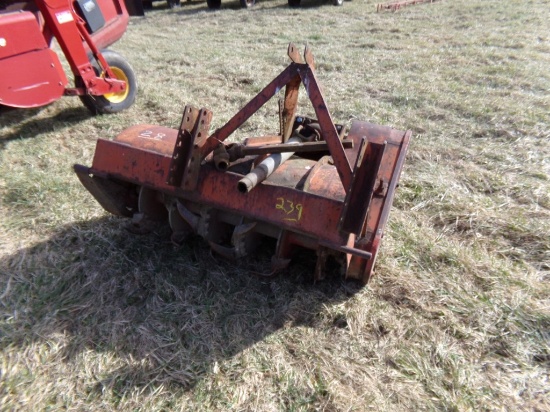 3 PT Hitch 48'' Roto Tiller, PTO  Driven, Red, Old Style