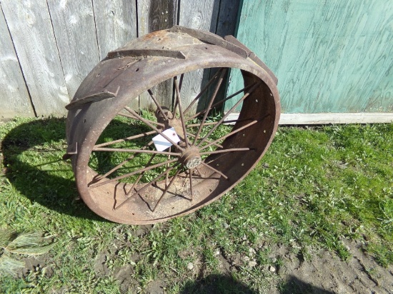 36'' X 10'' Steel Tractor Wheel (Driveway Antiques)