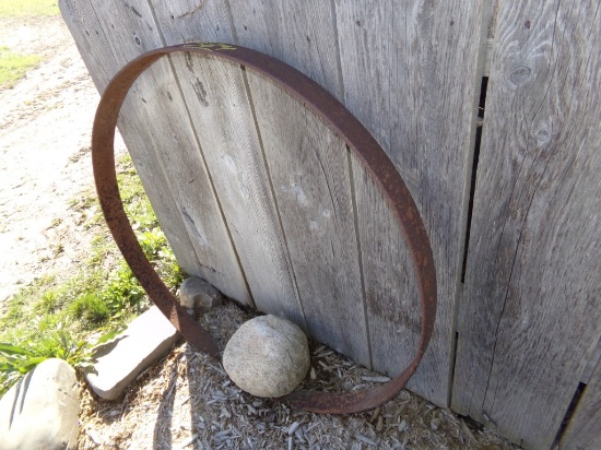 44'' Steel Outer Ring For Wooden Wagon Wheel (Driveway Antiques)
