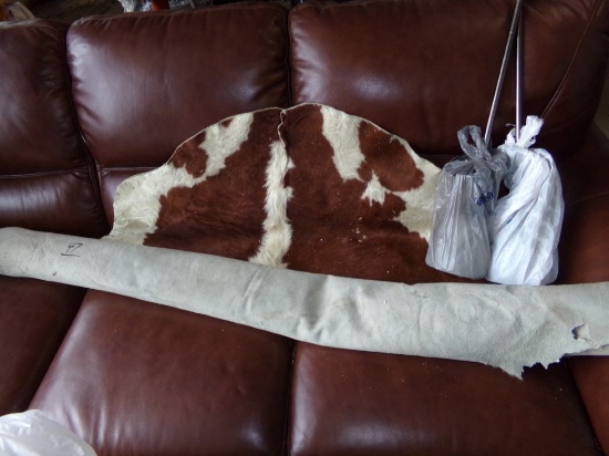Red and White Cow Hide